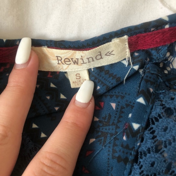 Navy Blouse - Picture 3 of 4